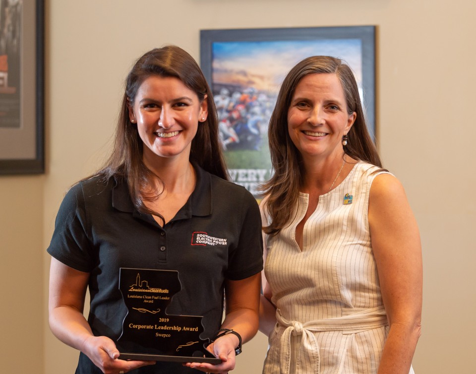 Chelsea Adcock (SWEPCO) and Ann Vail (Louisiana Clean Fuels)